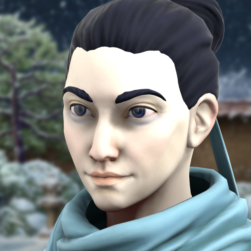 Yukiro, a delicate-looking Japanese man in light blue